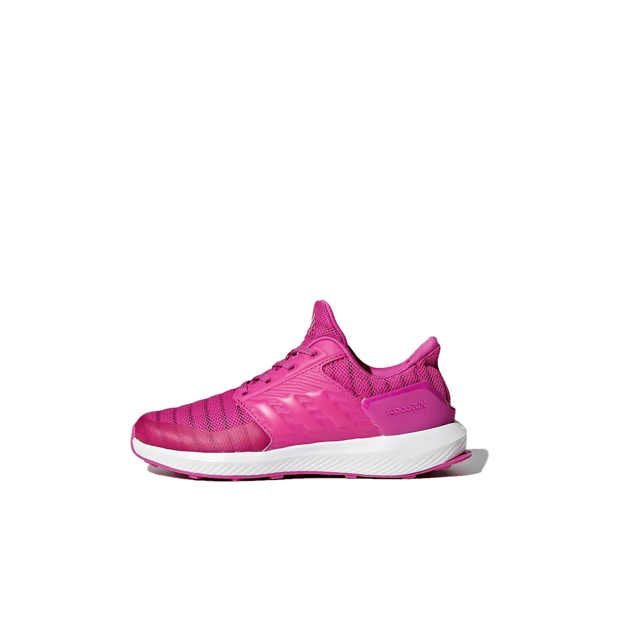 Adidas Rapidarun Wide K Abrasion Resistant Breathable Low Top Kids' Running Shoes Rose Red Kids'