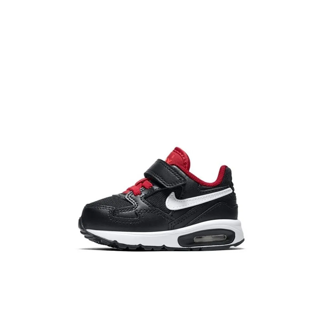 Nike Air Max ST Амортизация Низкий Топ Обувь для малышей Черный Красный Infant And Toddler