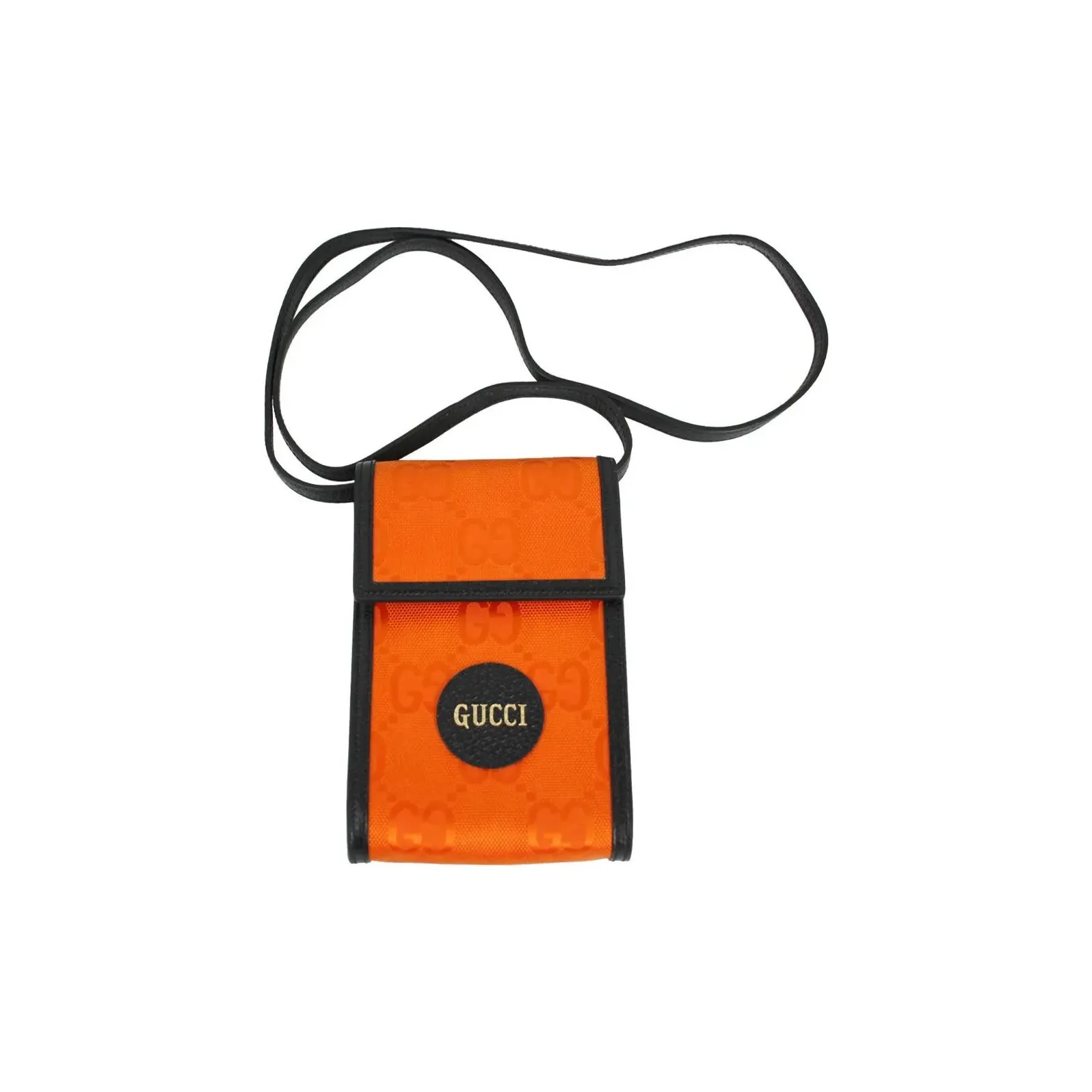 GUCCI Off The Grid Nylon With Leather Cell Phone Pouch, Crossbody Bag, Shoulder Bag Unisex