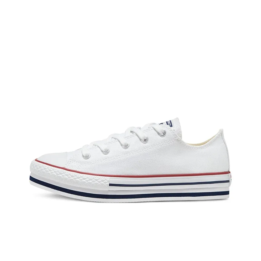 Converse Chuck Taylor All Star Anti Kick Cushioning Low Top Kids Canvas Shoes White Red Blue Teenagers