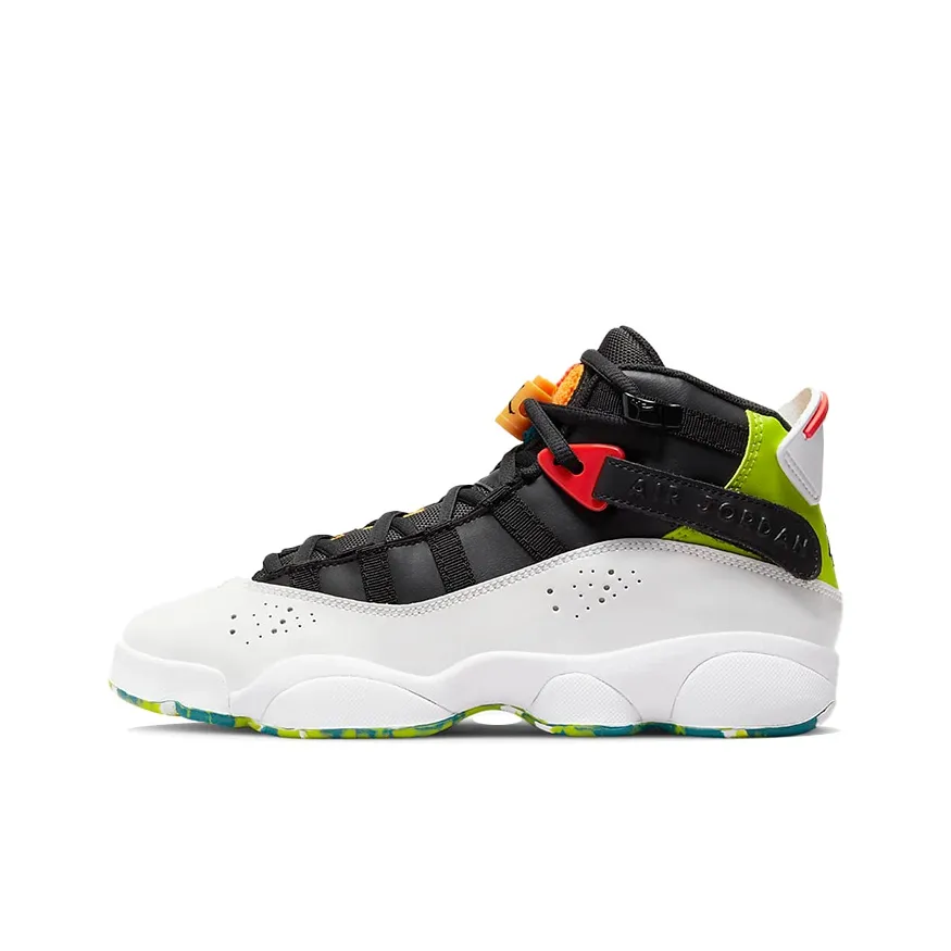 Jordan 6 Rings White Neon Green GS