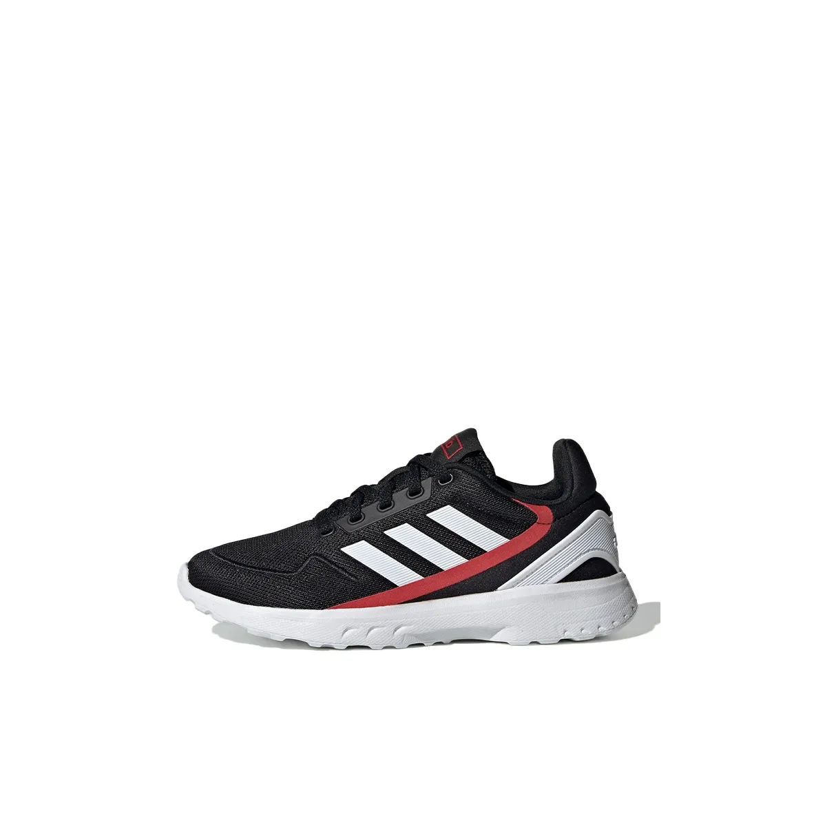 Adidas Neo Nebula Ted K Fashion Patchwork Breathable Low Top Kids' Running Shoes Black Red White Kids'