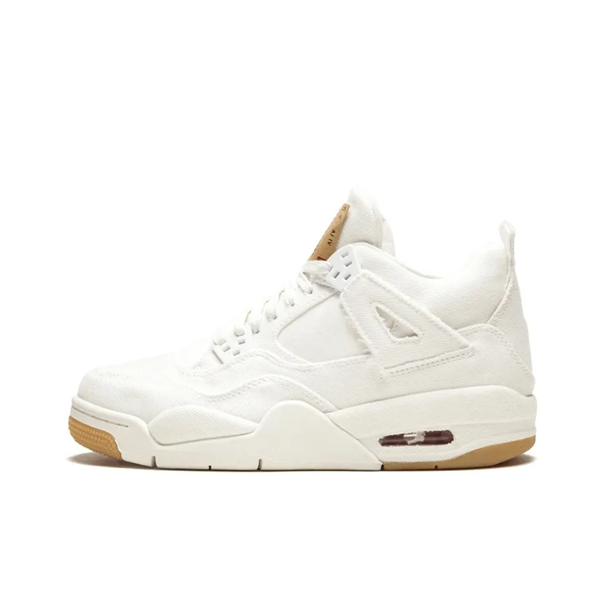 Jordan 4 Retro Levi's White GS Levi's Tag