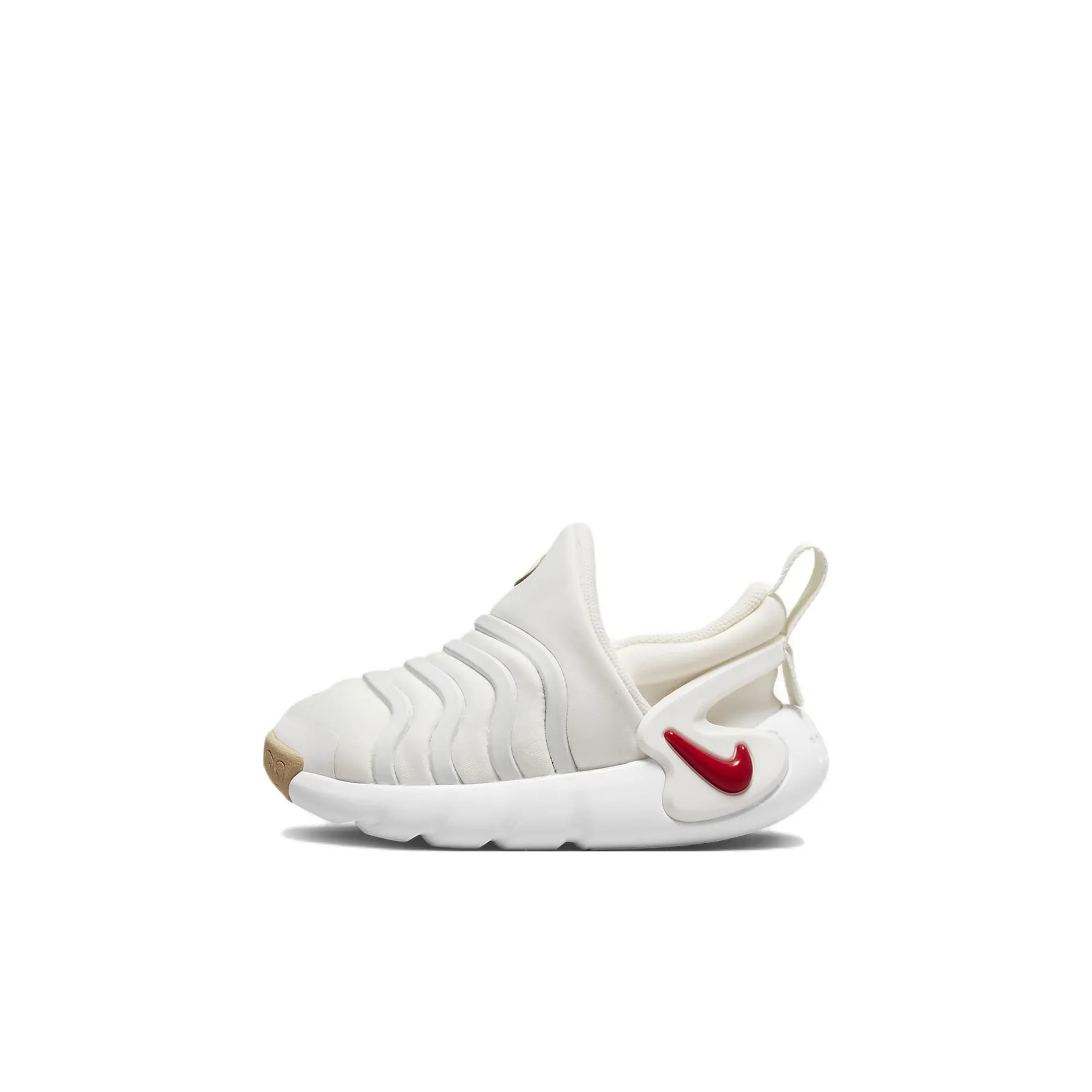 nike Dynamo GO Гусеница Устойчивая к истиранию Низкая Обувь для малышей Экрю Младенец и Малыш