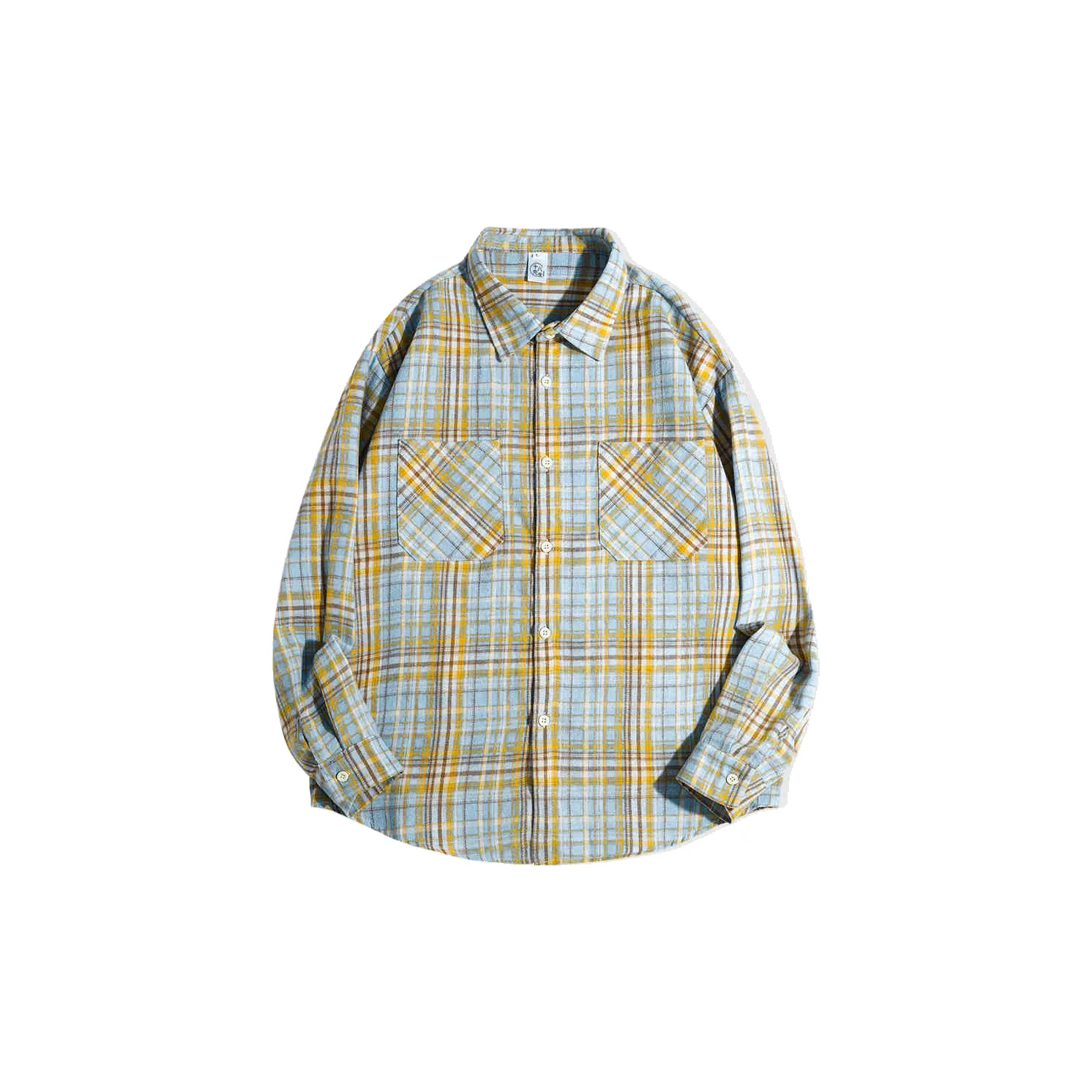 ZHONGBANGJICHU Рубашка Унисекс Желтая