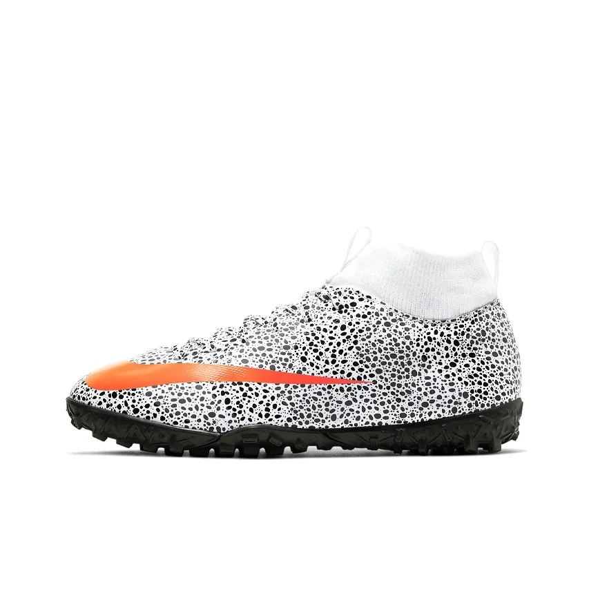 Nike Jr. Mercurial Superfly 7 Academy CR7 Safari TF Turf 'Black White Orange'