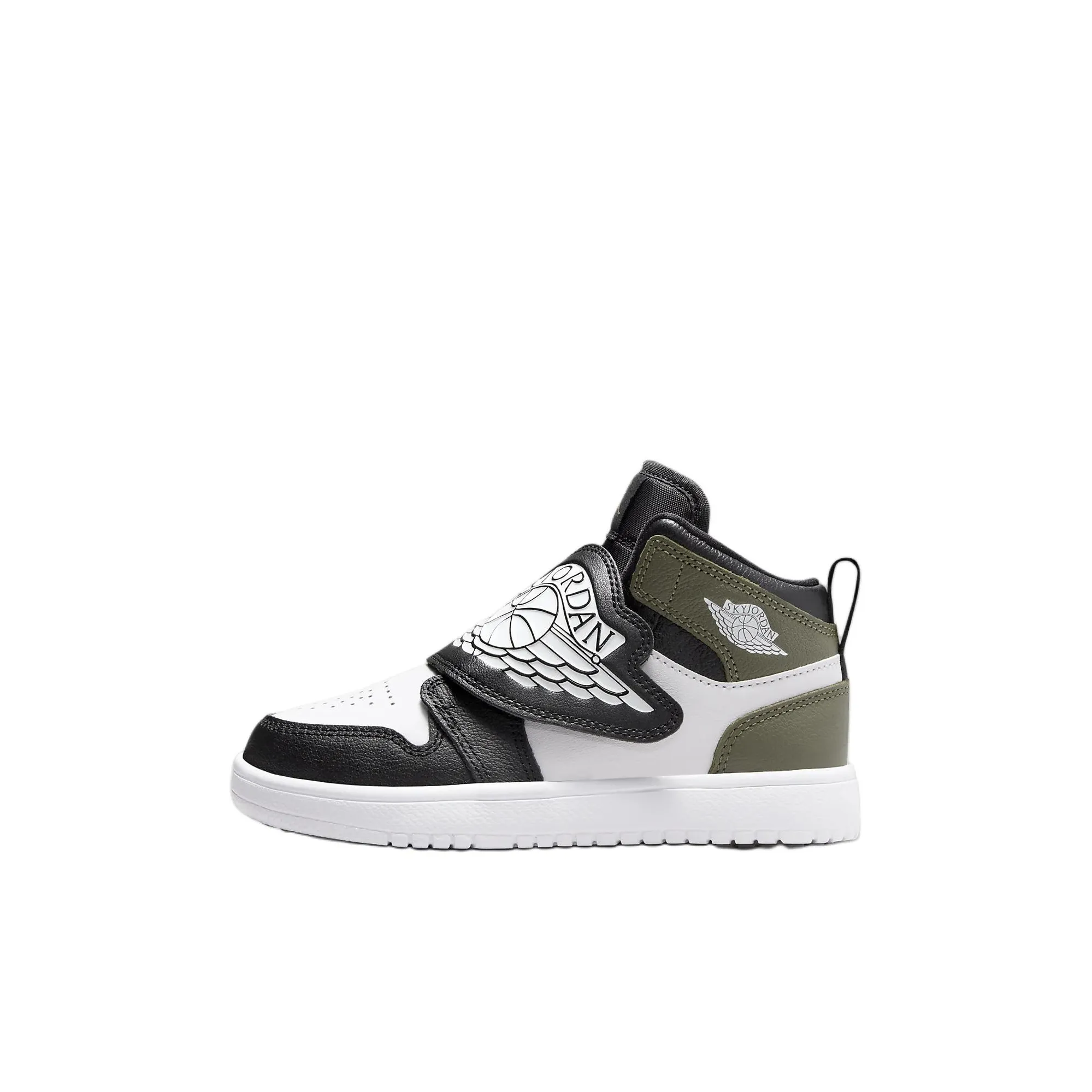 Джордан Slip Resistant Abrasion Resistant MID Топ Детские Баскетбольные Кроссовки Черный Зеленый