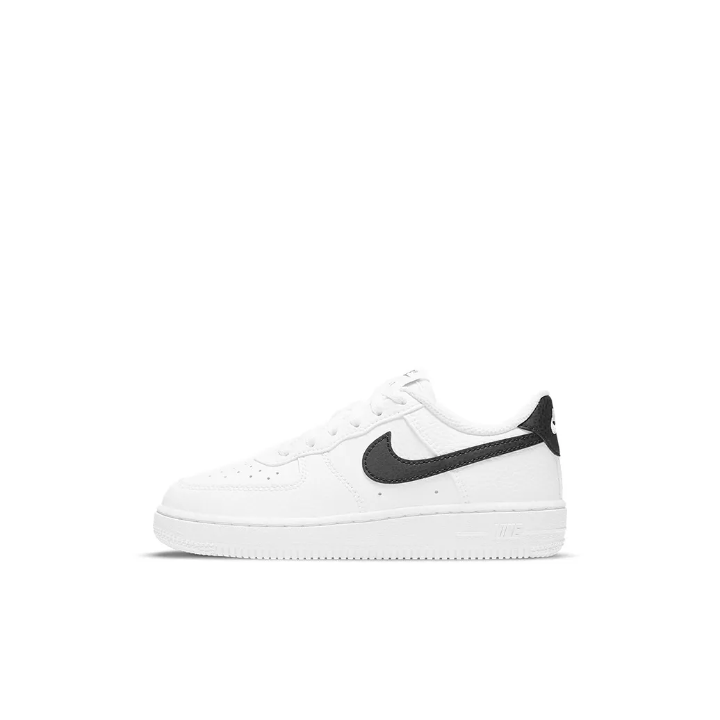 Nike Air FORCE 1 Low Топ Скейтборд Кроссовки Белый Черный Для детей 3-7 лет