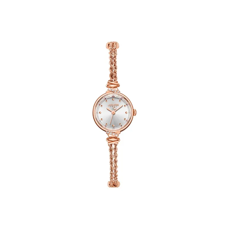 JULIUS JL Кварцевый механизм ремешок из нержавеющей стали женские часы золотой циферблат