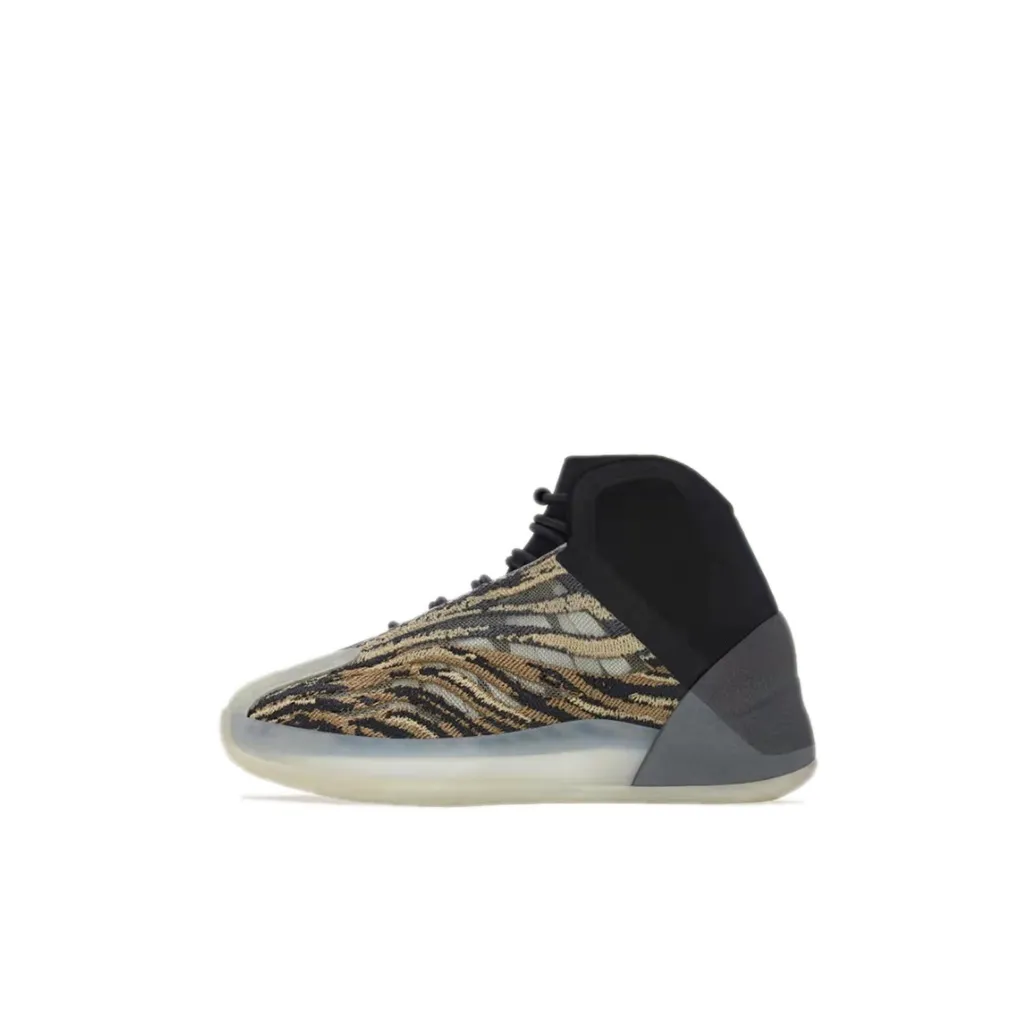 Adidas Originals Yeezy QNTM Детские баскетбольные кроссовки Высокий Топ Предшкола