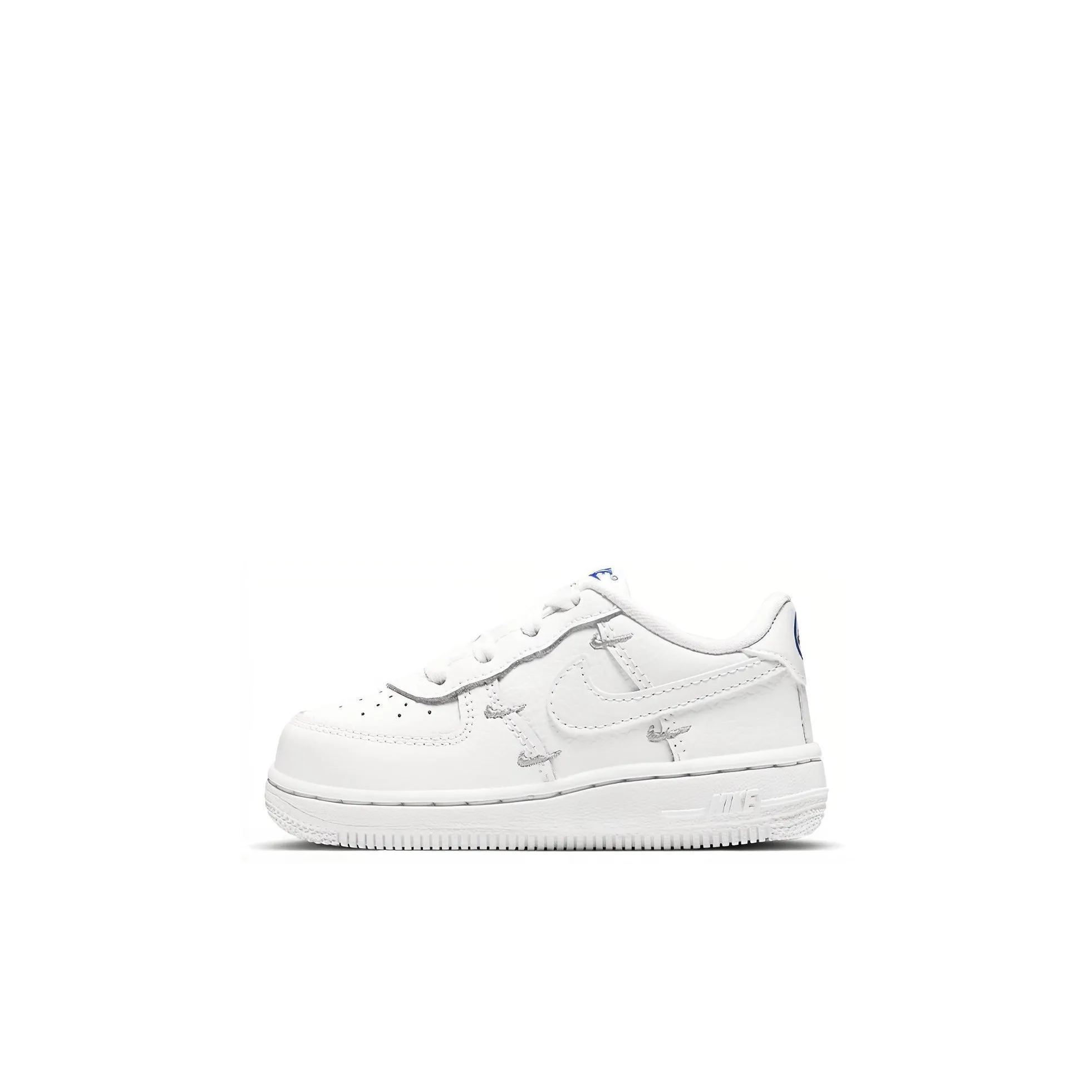 Nike Air FORCE 1 LV8 Slip-resistant Abrasion-resistant Low-top Скейтбординг Кроссовки Белый Infant и Toddler
