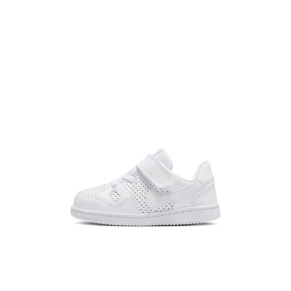 Nike Son of Force Slip Resistant Abrasion Resistant Дышащий Низкий Топ Скейтборд Кроссовки Pure White Infant и Toddler