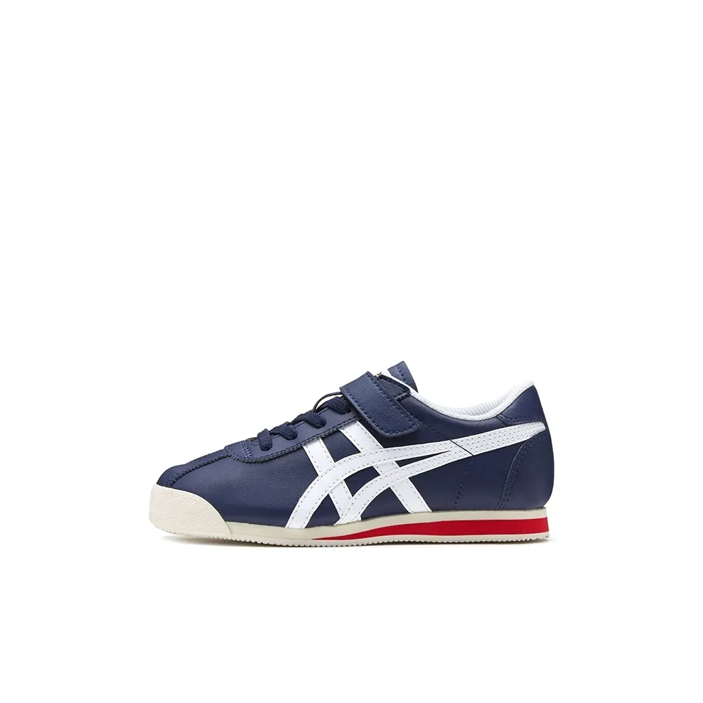 Onitsuka Tiger Corsair Low Top Kids Lifestyle Shoes Dark Blue Children Aged 3 7 Years Old