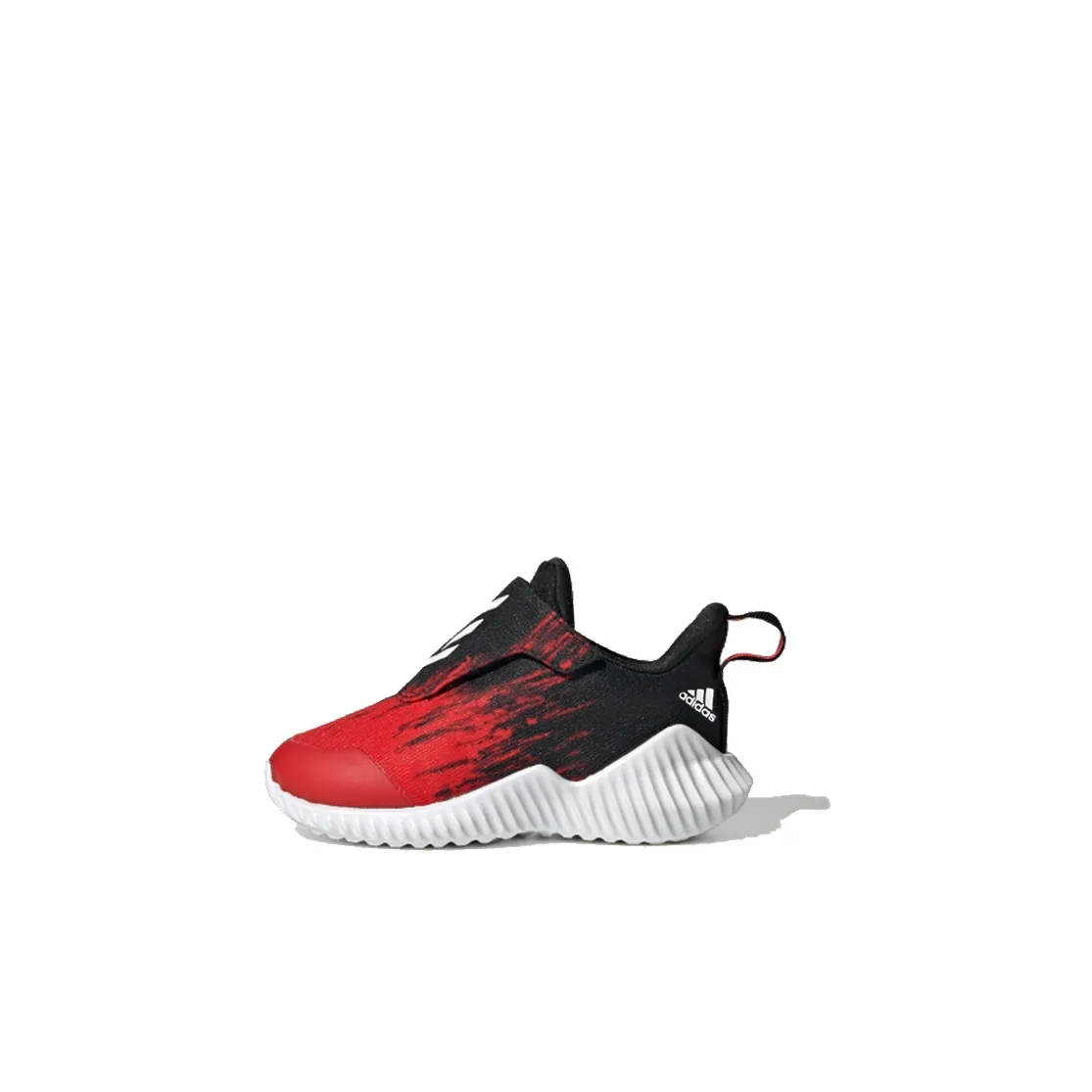 Adidas Fortarun Устойчивая к истиранию Низкая Обувь для младенцев и малышей Черная Красная Infant And Toddler