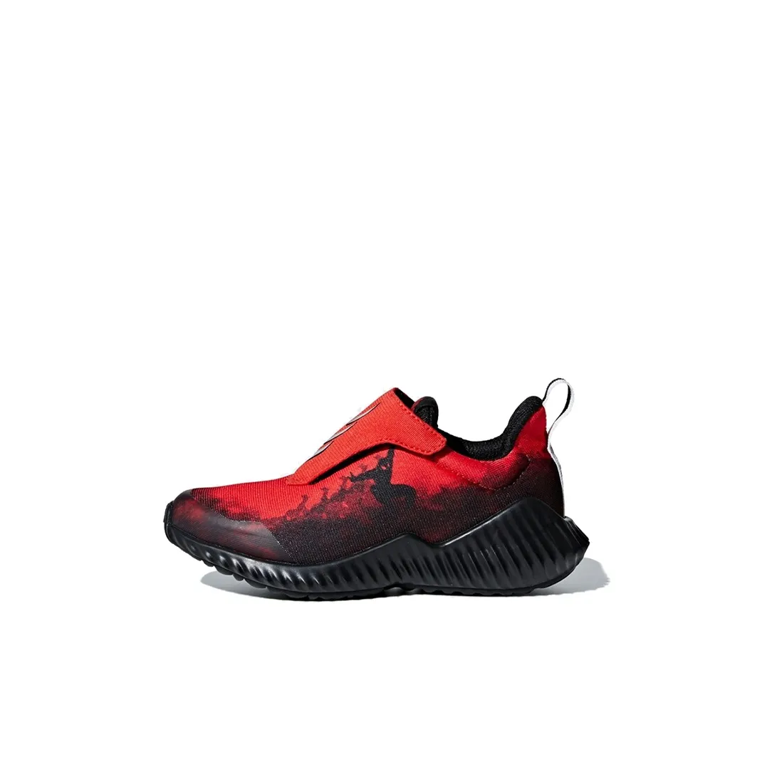 Adidas Fortarun Spider Man AC K Slip-resistant Low Top Детские беговые кроссовки Красный Черный для детей 3-7 лет