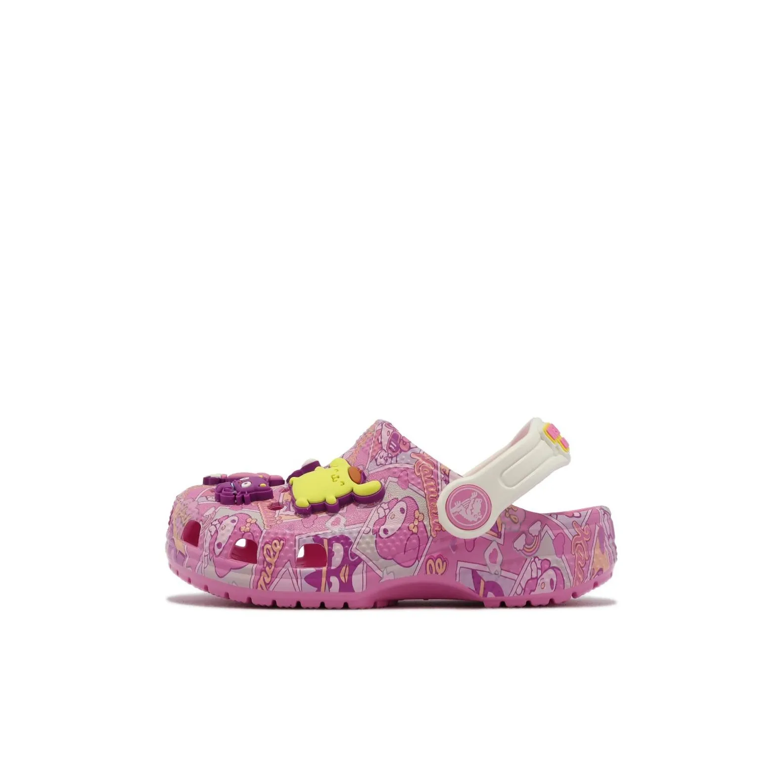 Crocs Классический Hello Kitty Clog T Амортизация Износостойкие Детские Сандалии Розовые Детские