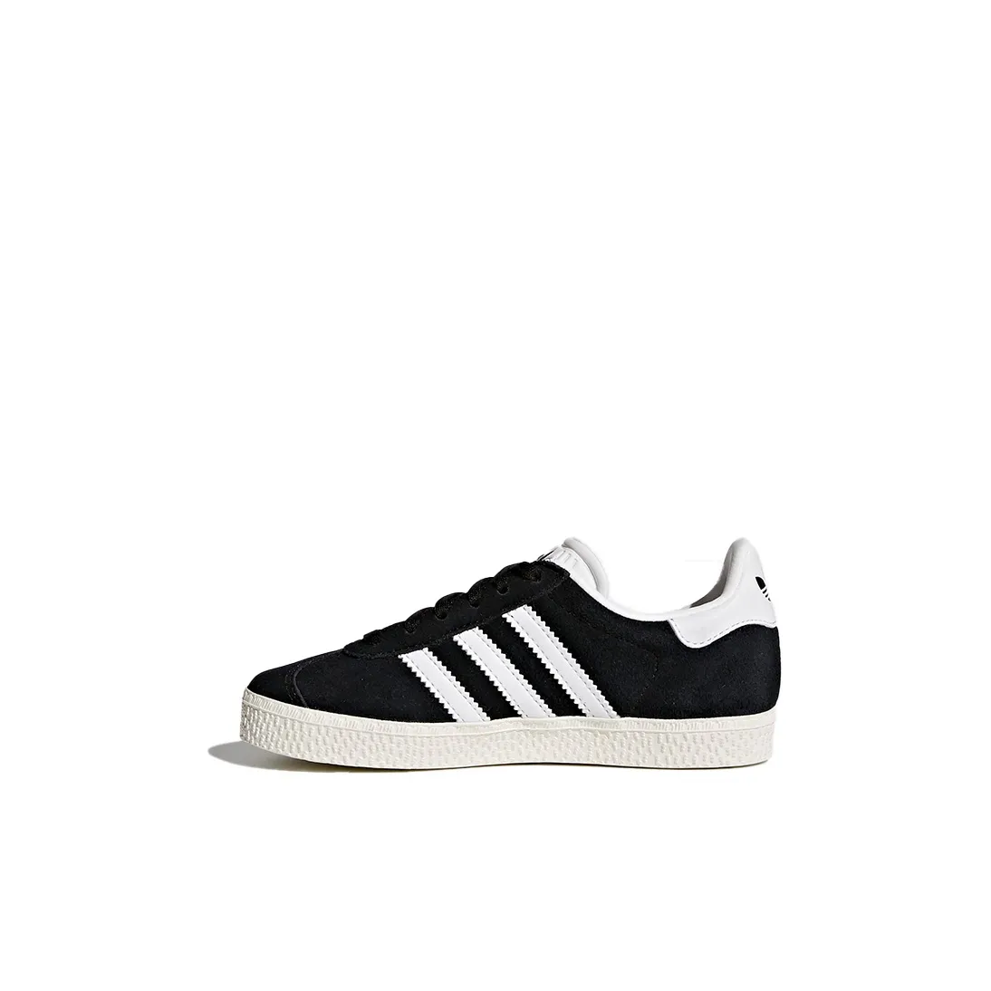 Adidas Originals Gazelle Аbrasion Resistant Низкий Топ Детские Скейтбординги Черный Белый Для детей 3-7 лет