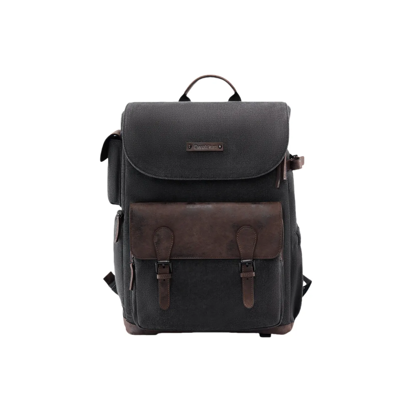 Cwatcun Canvas Canvas Bag Backpack Unisex Black