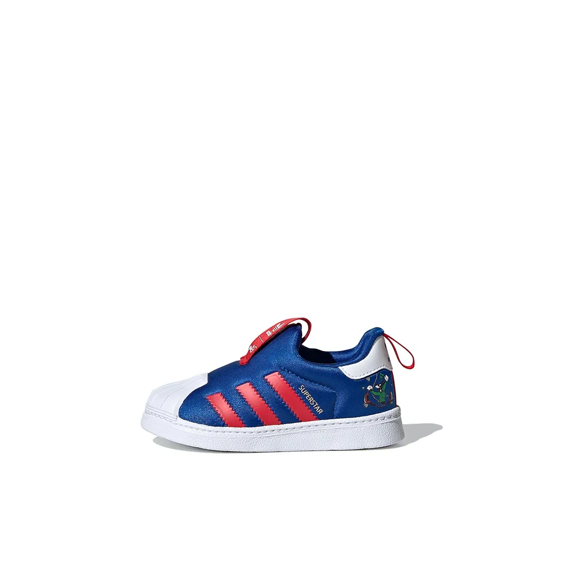 Disney x Adidas Originals SUPERSTAR 360 Противоскользящая устойчивая к истиранию низкий топ обувь для малышей синий для младенцев и малышей