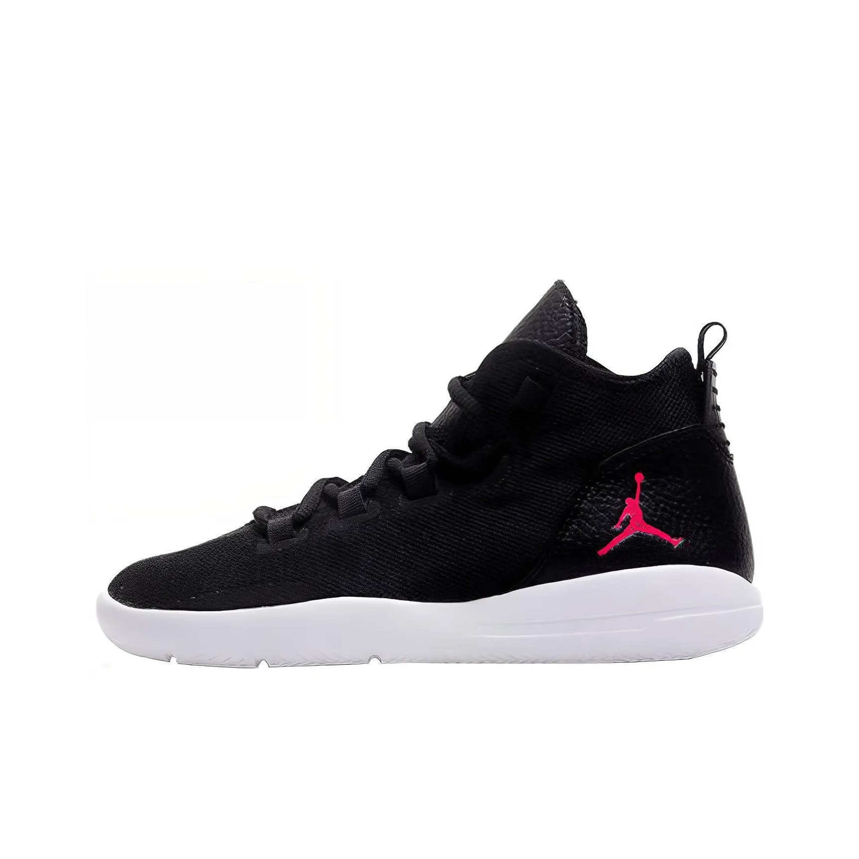 Джордан Reveal GG Slip-resistant Abrasion-resistant MID Баскетбольные кроссовки для игры Top Черный Белый Подростки