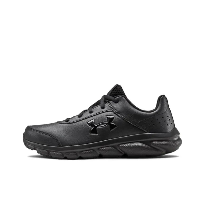 Under Armour Assert 8 Uniform Synthetic GS Low Top Kids' Running Shoes Black Teenagers