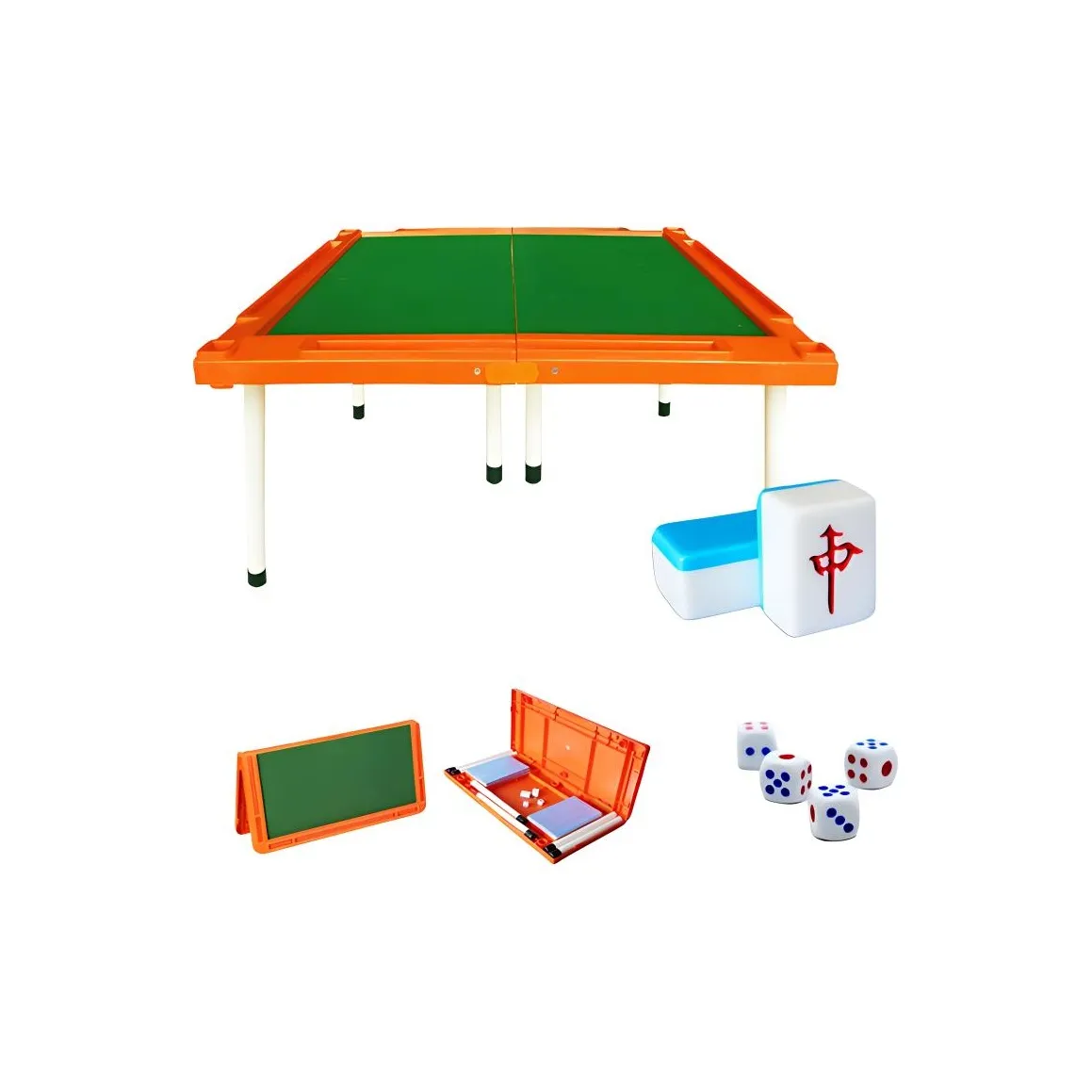SHENGYU Mini Mahjong Table With Folding Design Cute Mini Travel Tag Travel Mahjong Sets