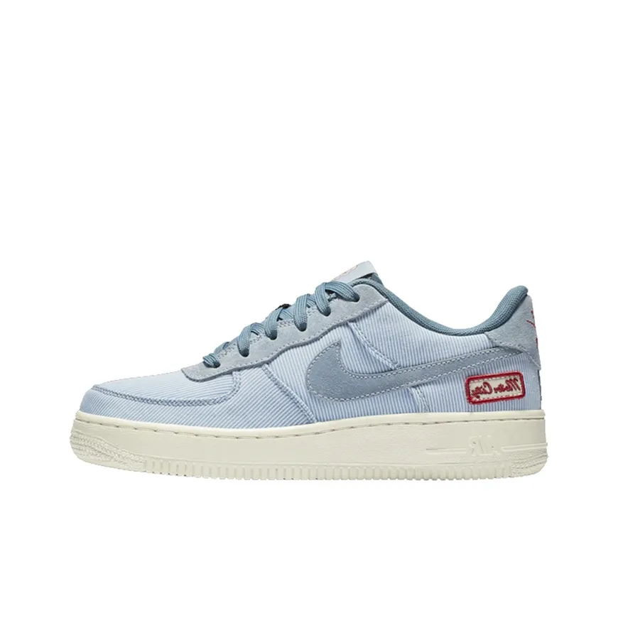 Nike Air Force 1 Detroit Дом Slip-resistant Abrasion-resistant Low Top Детские Скейтбординги Синий Подростки