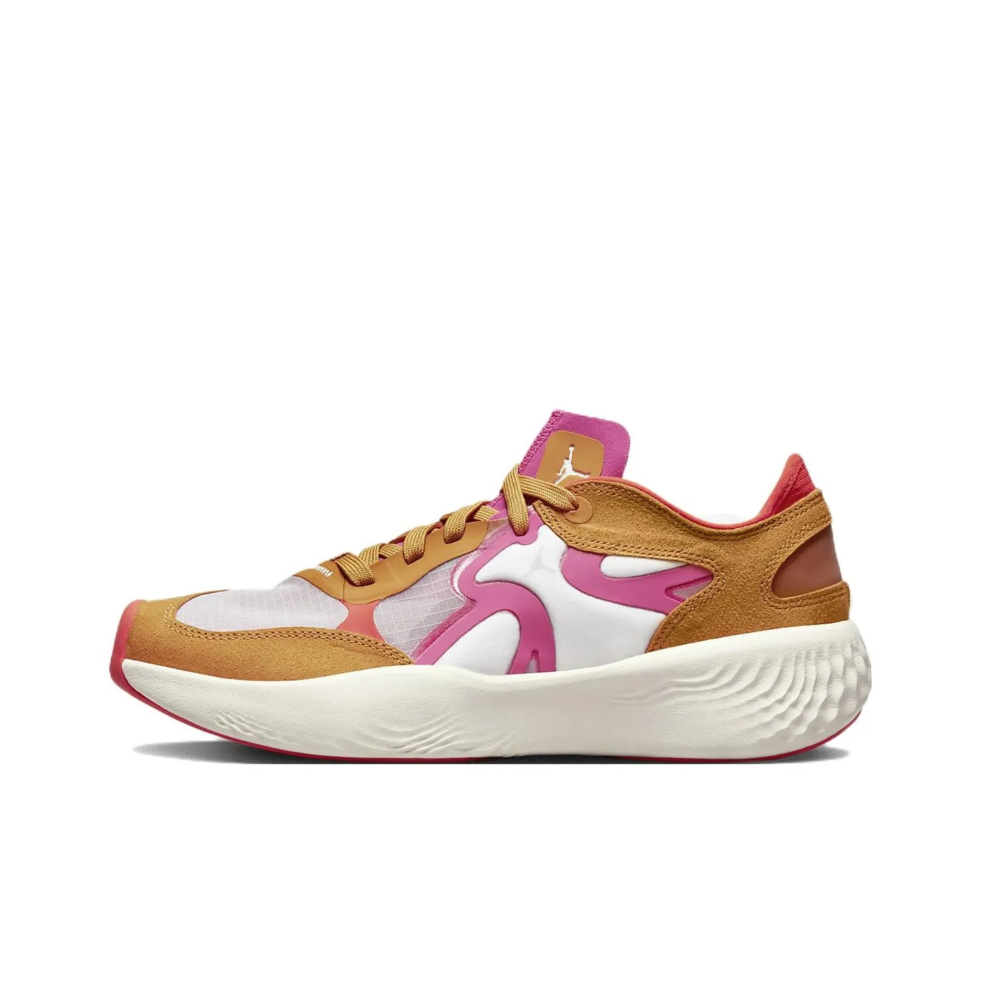 Jordan Delta 3 Slip Resistant Abrasion Resistant Low top Kids Lifestyle Shoes Brown Yellow Teenagers