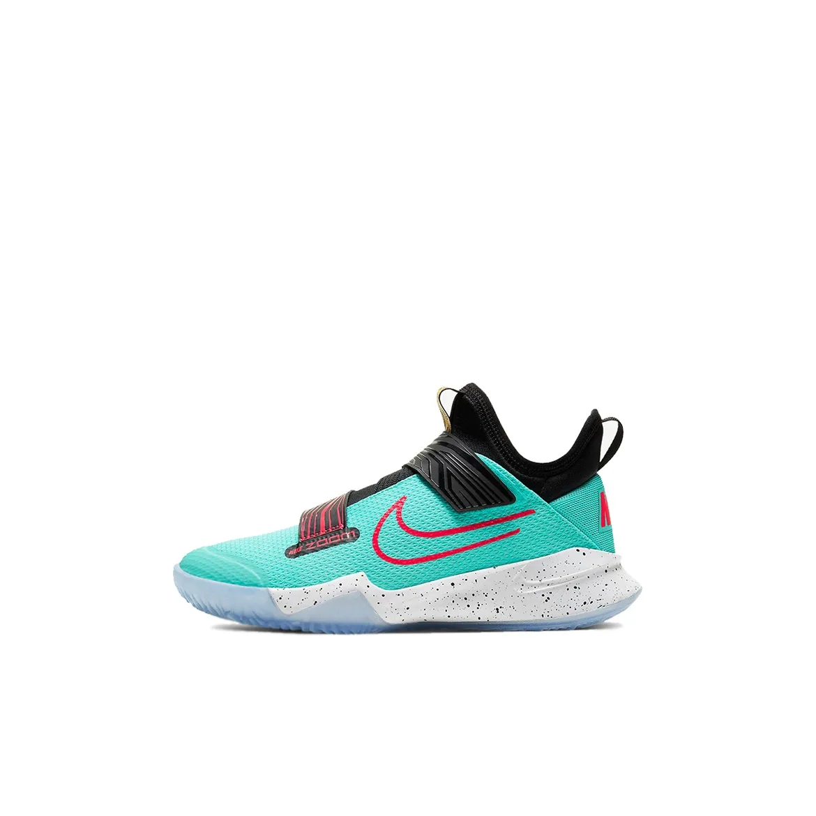 Nike Амортизация Низкий Топ Детские Баскетбольные Кроссовки Черный Белый Синий Детский