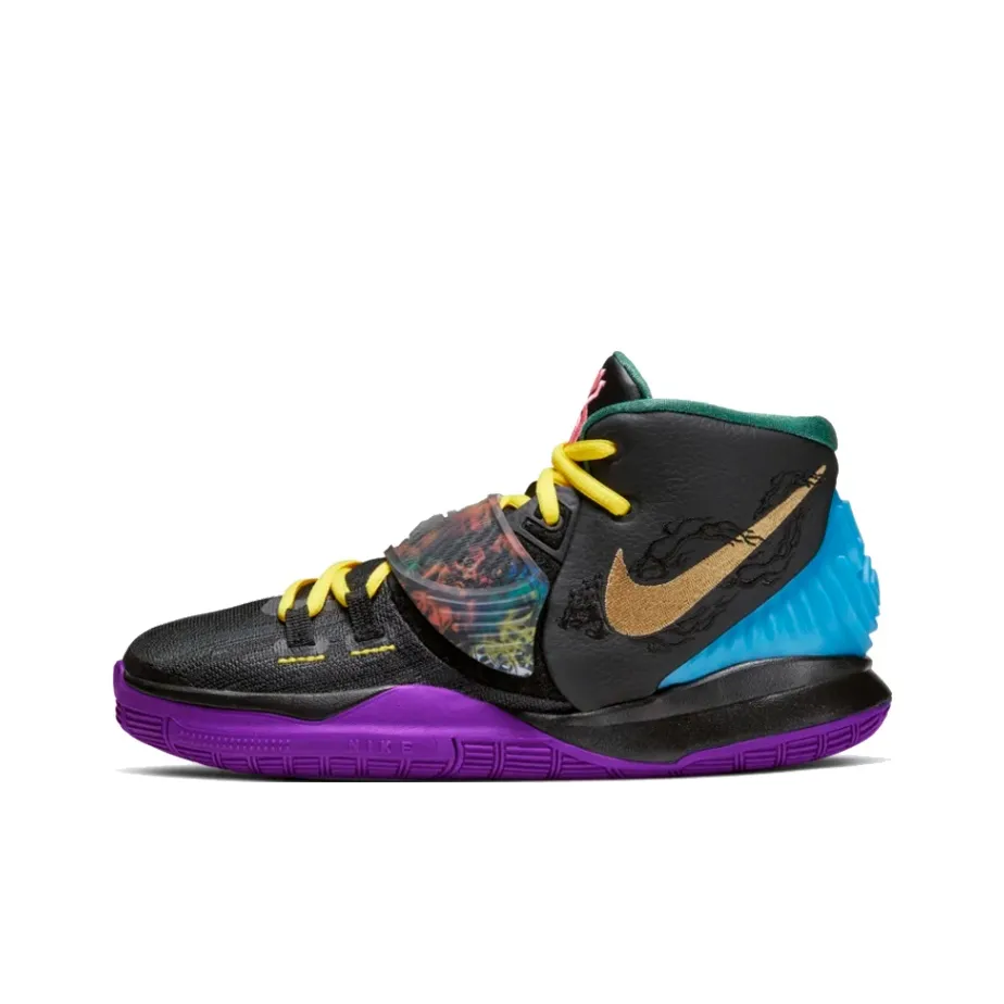 Nike Kyrie 6 Irving 6 CNY China Year Mid Top Basketball Shoes Blue Purple