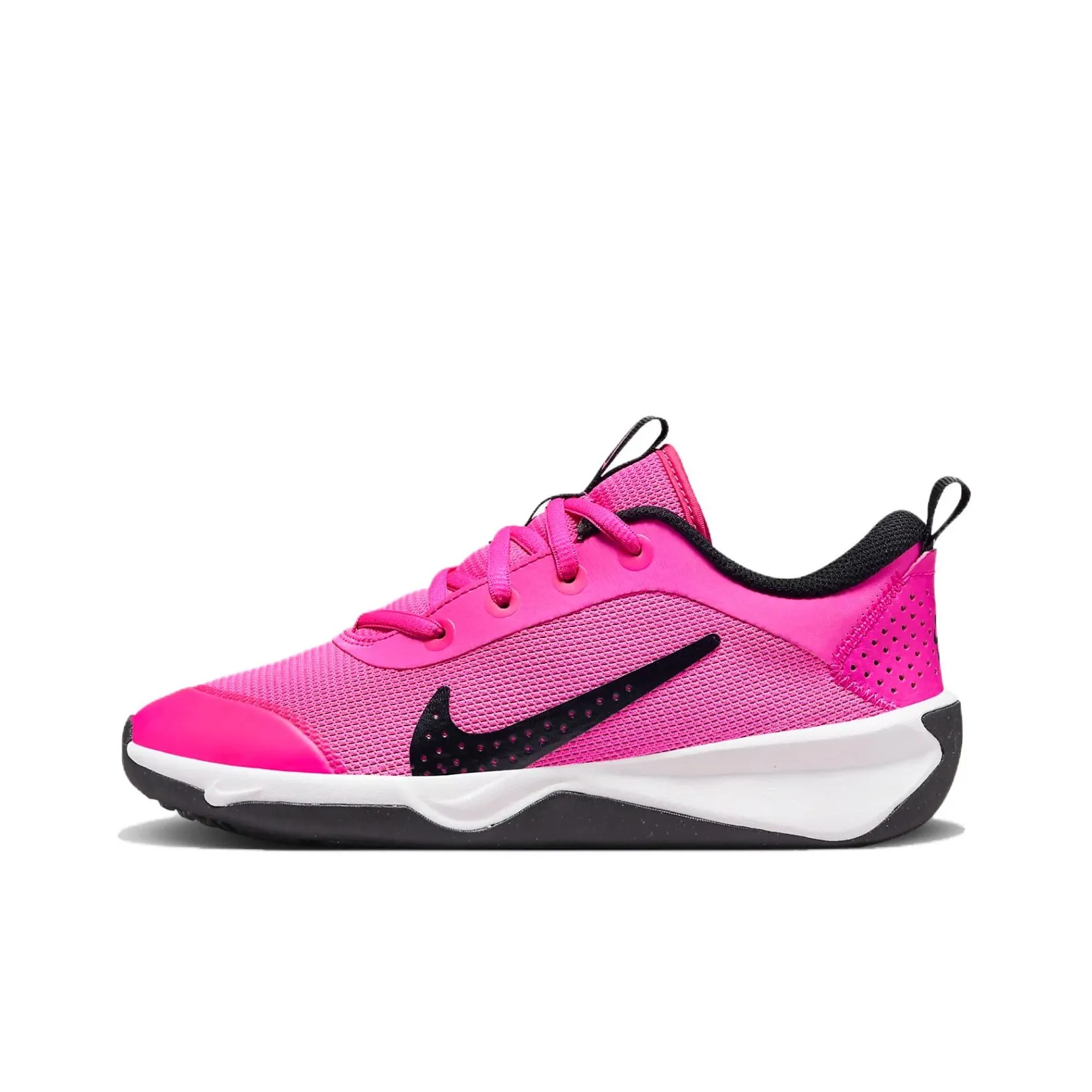 Nike Omni Multi Court Shock Absorbers Slip Resistant Low Top Kids Lifestyle Shoes Purple Black Teenagers