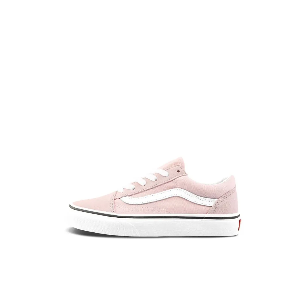 Vans Old Skool Low-Top Skateboard Shoes Pink White Children Aged 3-7 Years Old