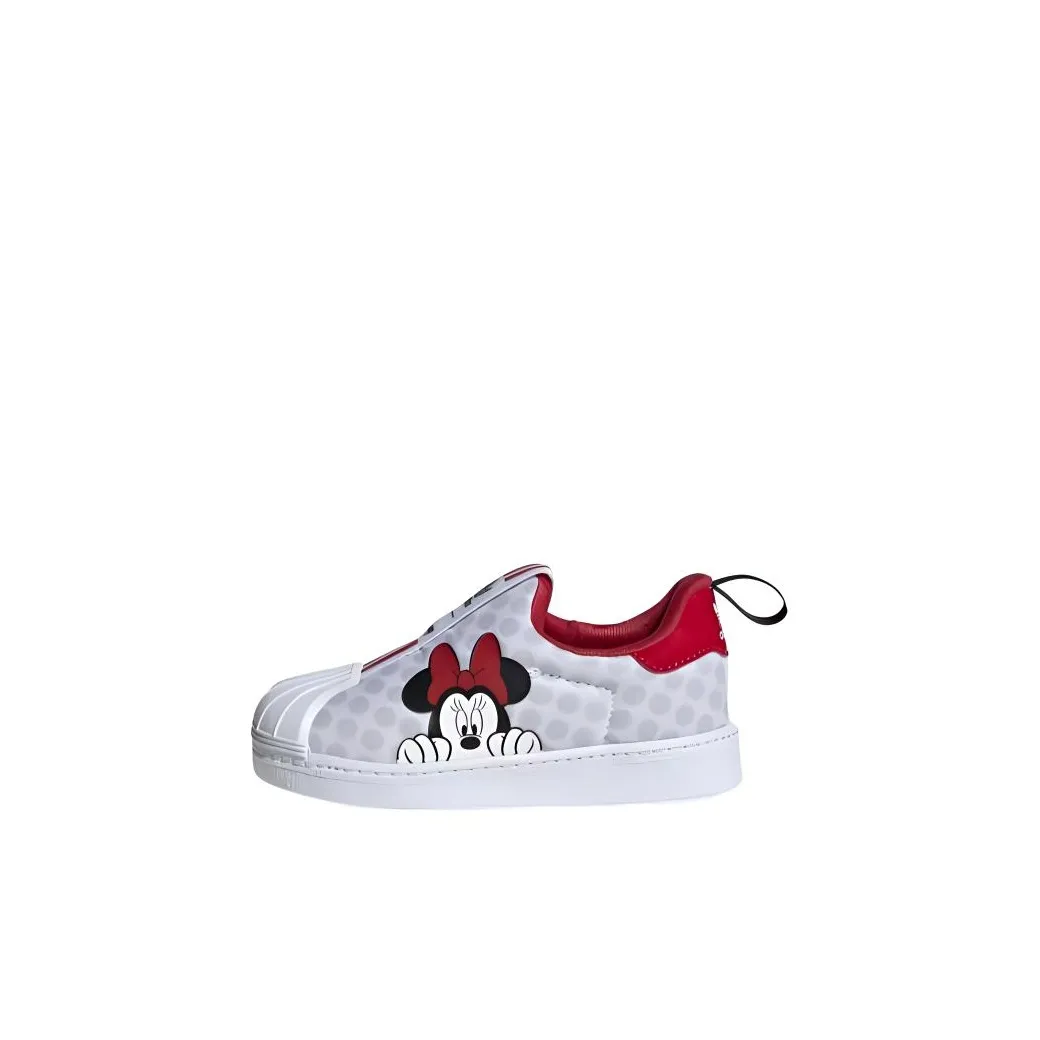 Adidas Originals SUPERSTAR Дышащая Низкая Обувь для малышей Белый Красный Infant и Toddler