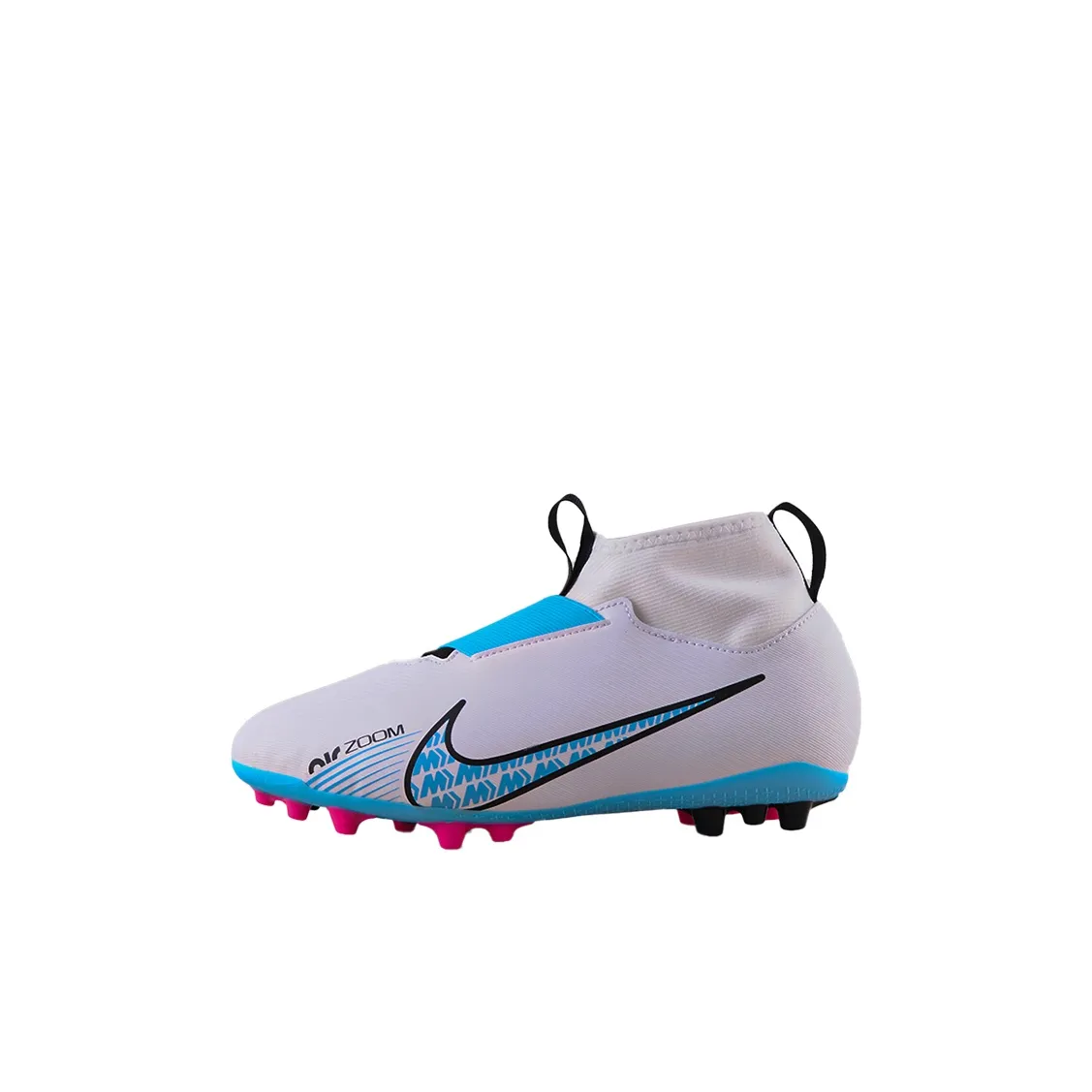 Nike Mercurial Superfly 9 Детские футбольные бутсы Высокий верх Белый Kids