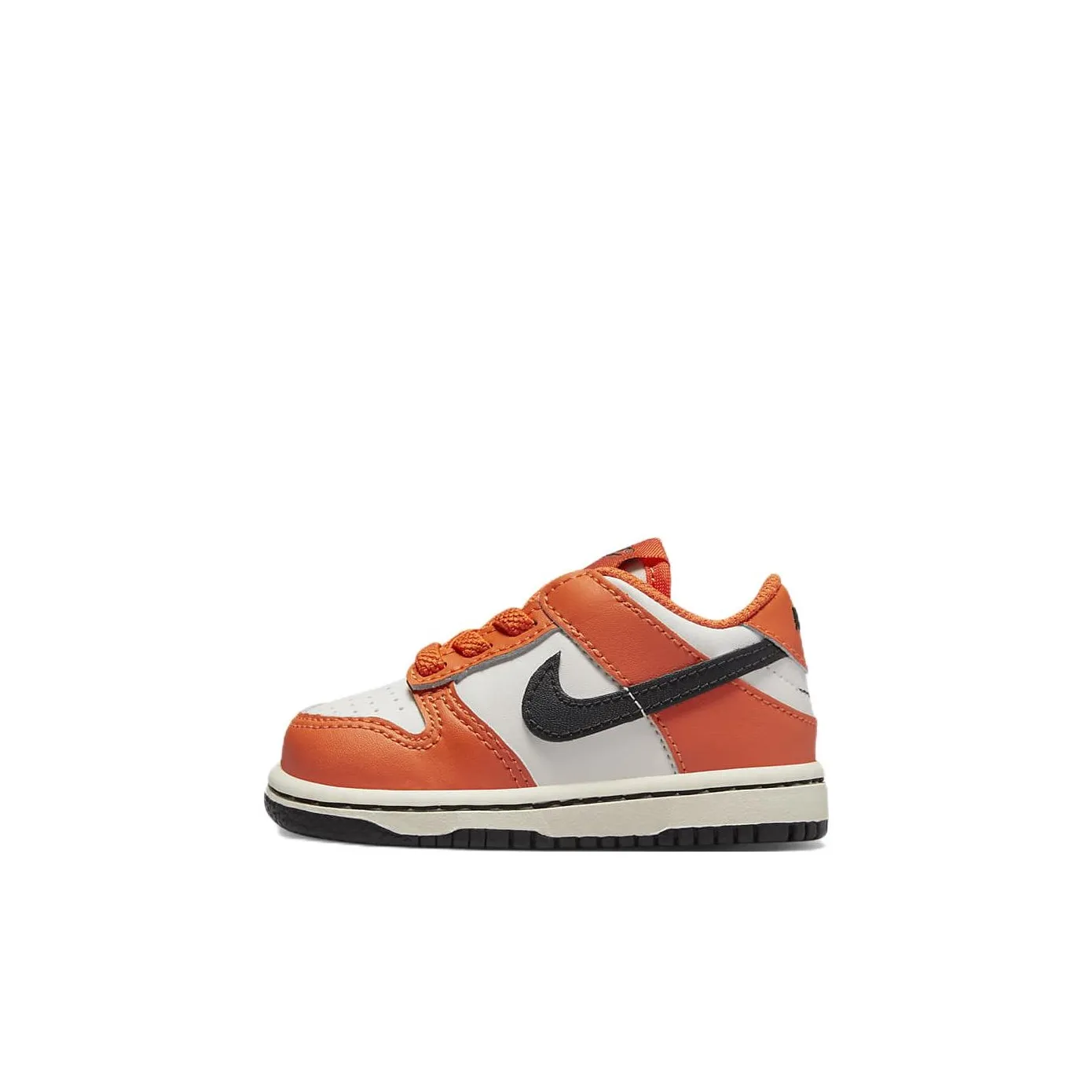 Nike Dunk Low Топ Кроссовки для скейтбординга Оранжево-белый Infant и Toddler