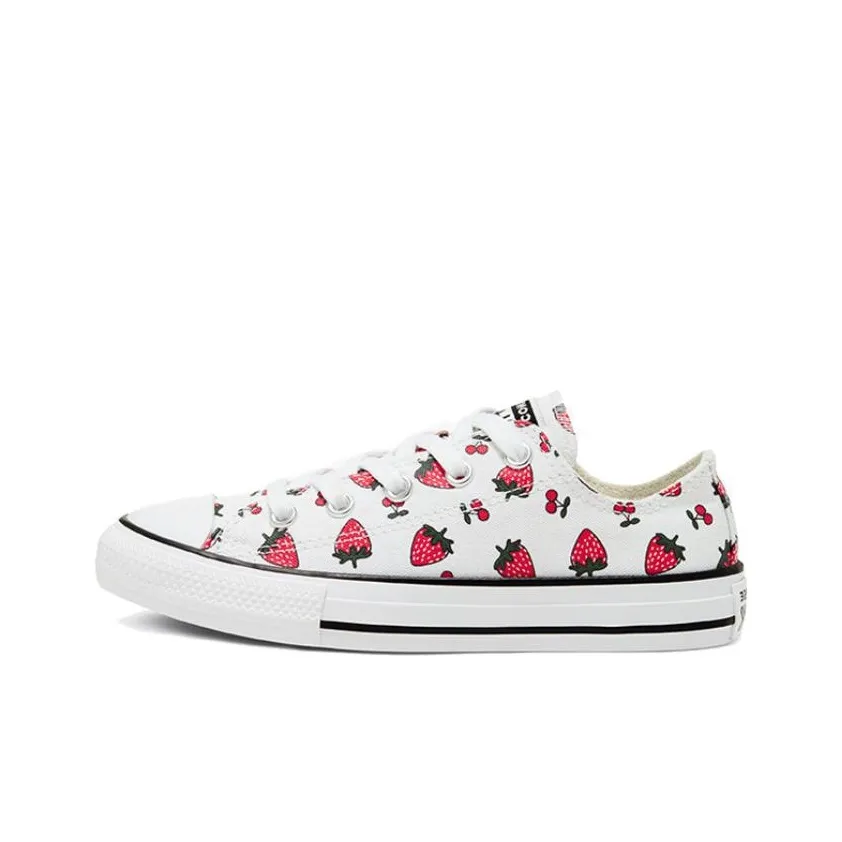 Converse Chuck Taylor O Low Top Kids Canvas Shoes White Teenagers