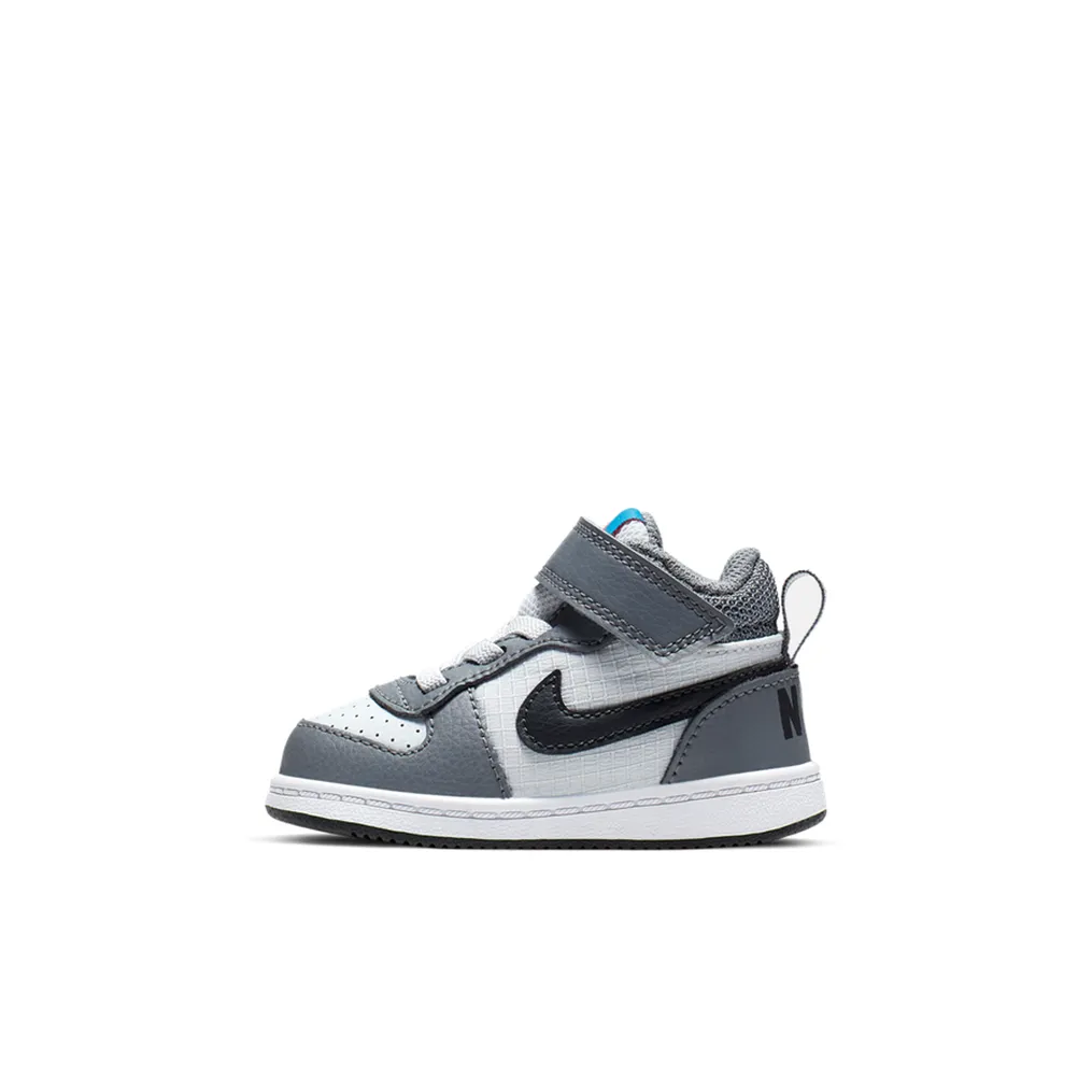 Nike Court Borough MID Противоскользящий Устойчивый к истиранию Дышащий MID Топ Обувь для малышей Infant и Toddler