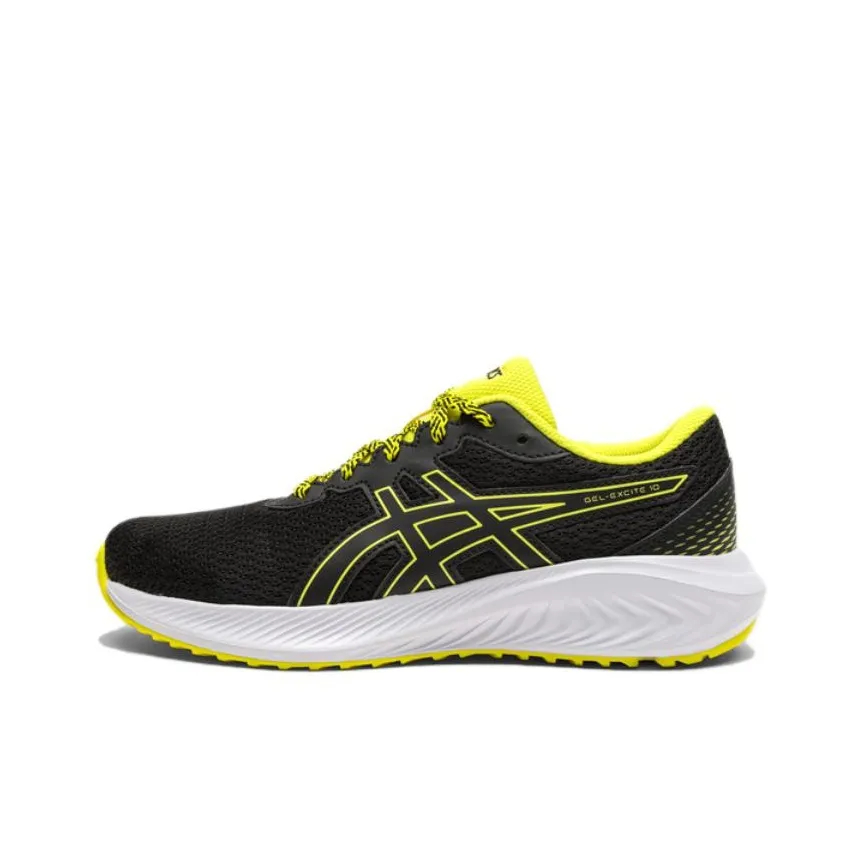 Asics Gel Excite 10 Kids' Running Shoes Black Yellow