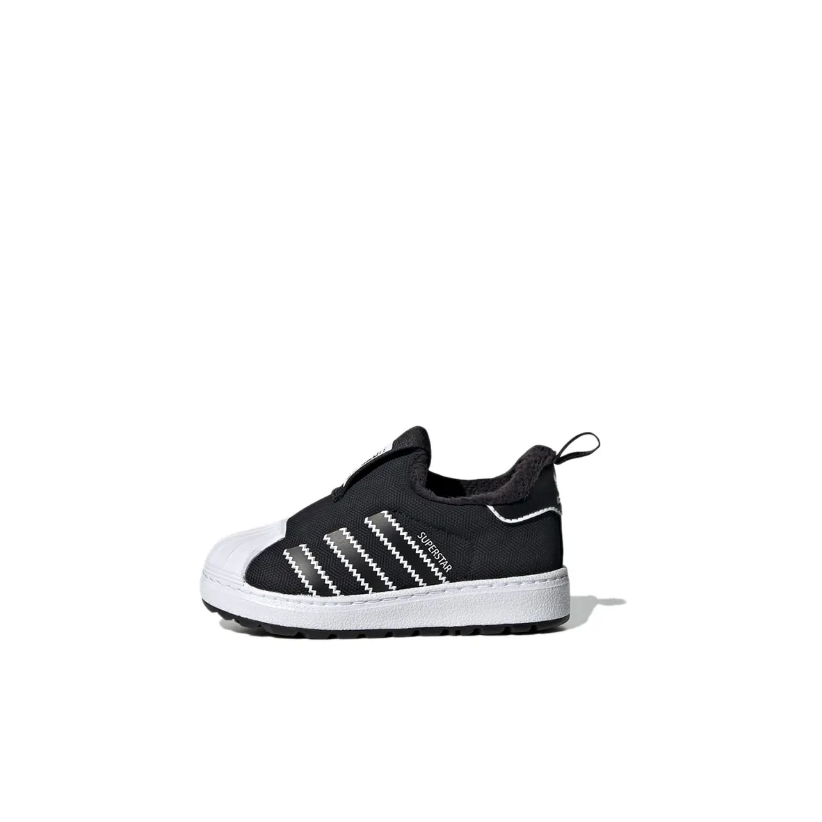 Adidas Originals SUPERSTAR 360 Устойчивые к истиранию Низкие Кроссовки для скейтбординга Черные Младенцы и Малыши