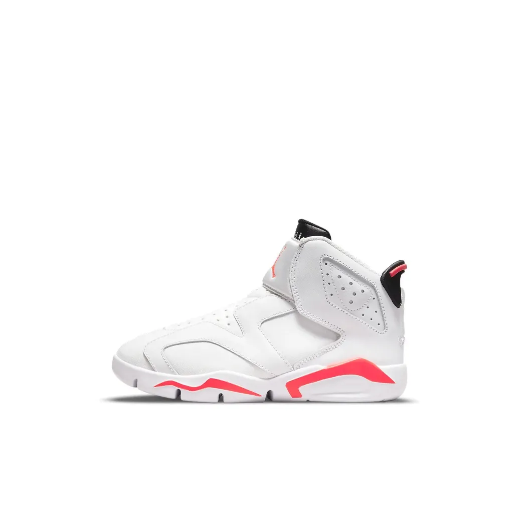 Jordan Air Jordan 6 MID Топ Детские баскетбольные кроссовки Инфракрасный красный для детей 3-7 лет