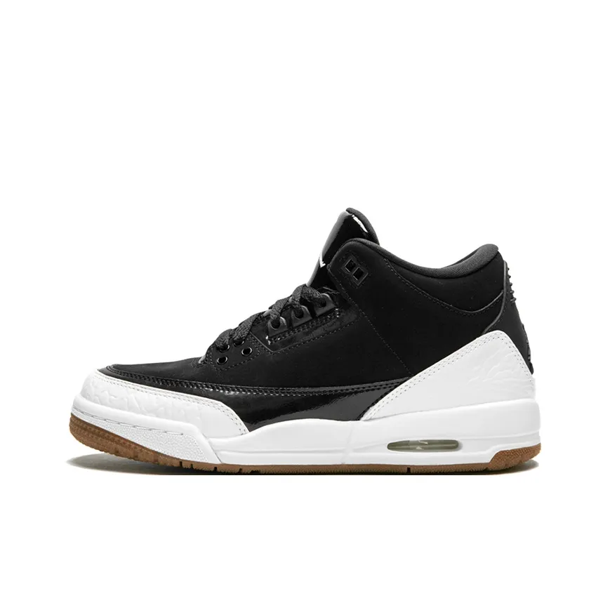 Jordan 3 Retro Black White Gum GS