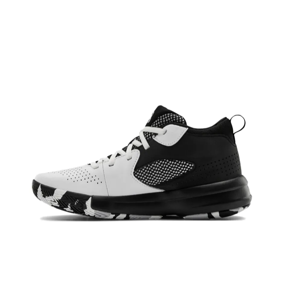 Under Armour Lockdown 5 Cushioning And Breathable Mid Top Children's Basketball Shoes Teenagers