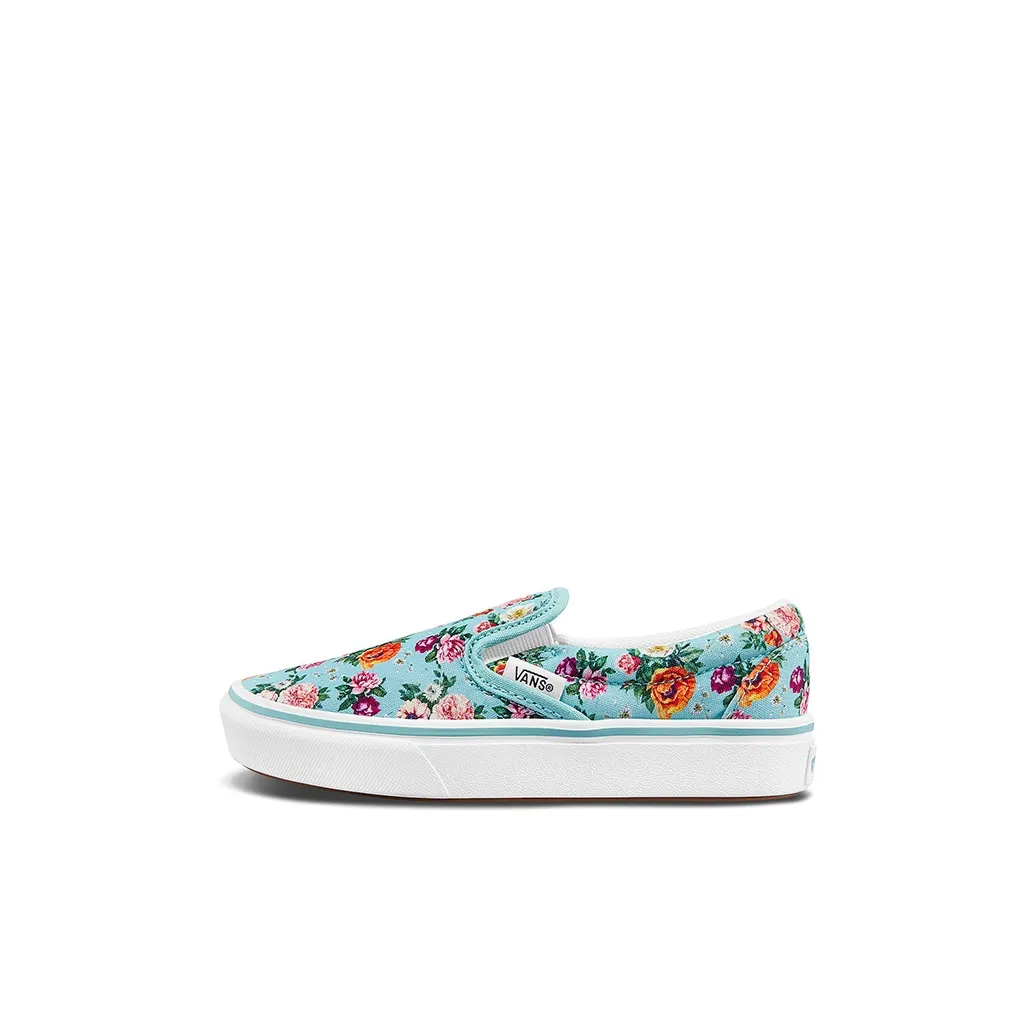 Vans Slip on Lightweight Low Top Kids' Skateboarding Shoes Blue Children Aged 3 7 Years Old