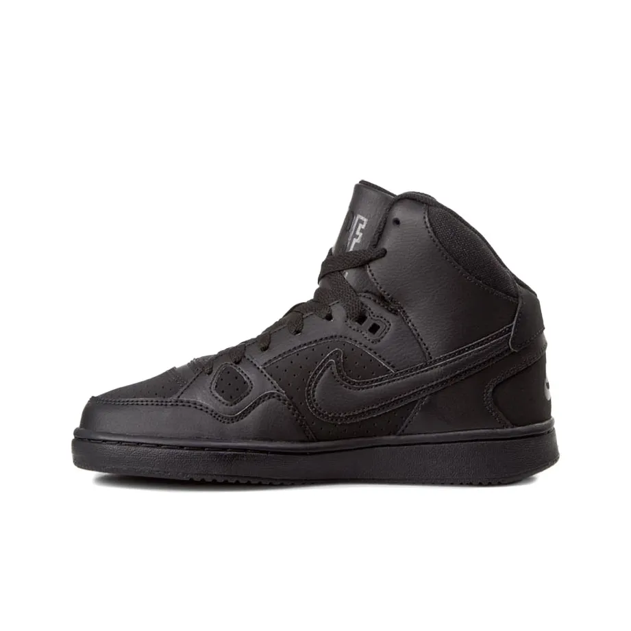 Nike Son Of Force Mid Cushioning, Wear Resistant High Top Children's Basketball Shoes Black
