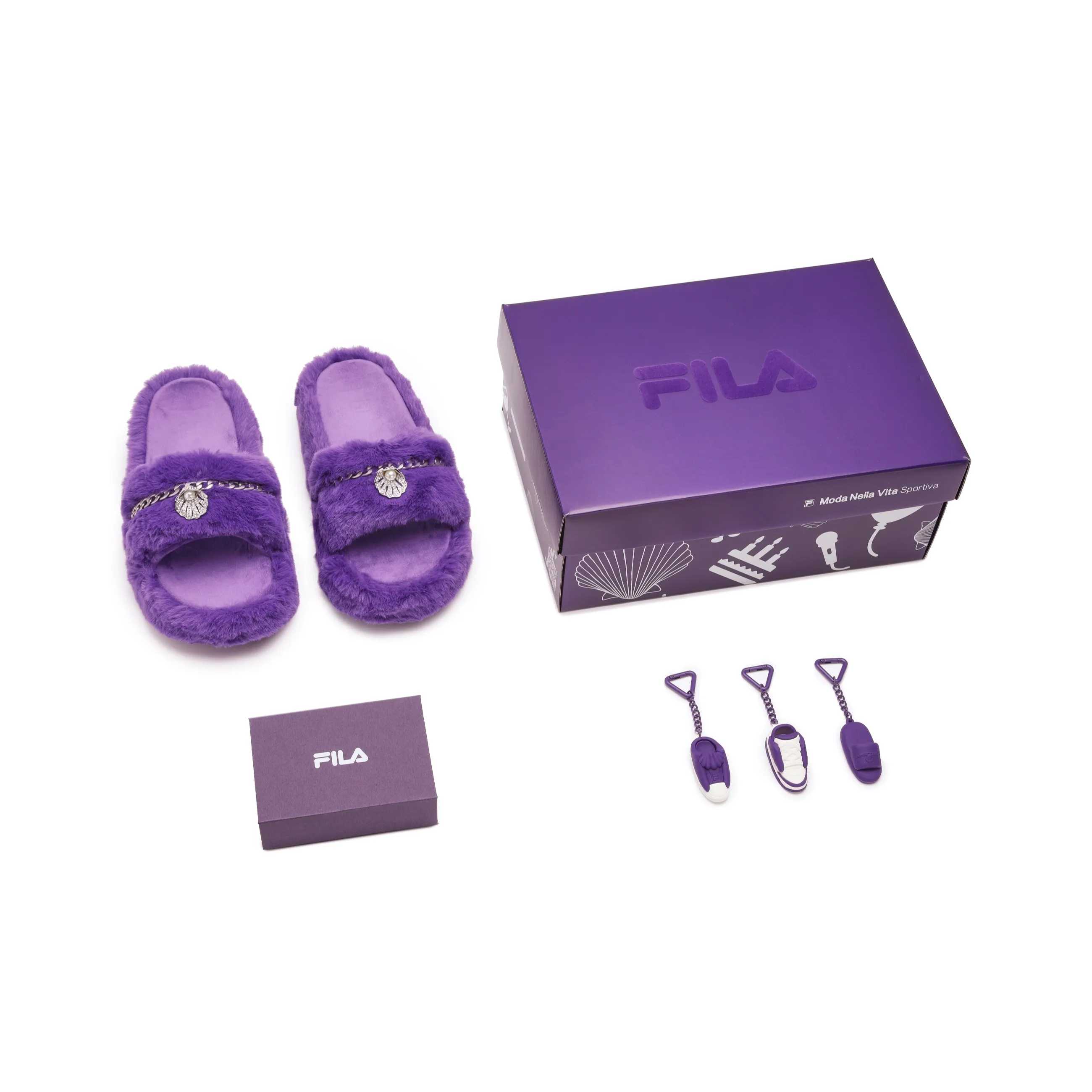 FILA Slip Resistant Slide Slippers Women's Thousand Gold Purple