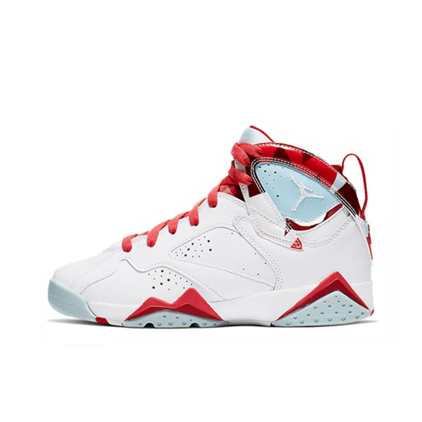 Jordan Air JORDAN 7 High Топ Детские Баскетбольные Кроссовки Конфетного Цвета