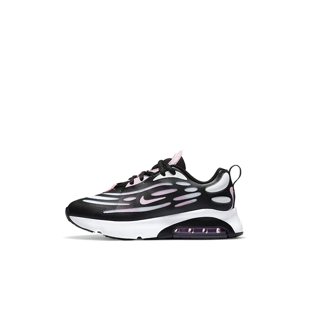 Nike Air Max Exosense Kids Lifestyle Shoes Black White Pink Children Aged 3 7 Years Old