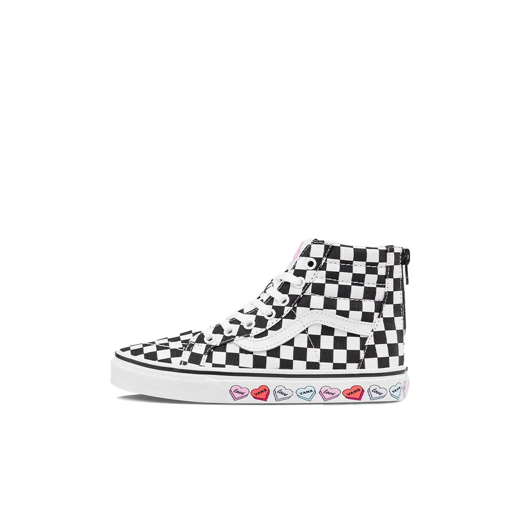 VANS SK8 High Топ Скейтборд Кроссовки Черный Белый Детские Возраст 3-7 Лет