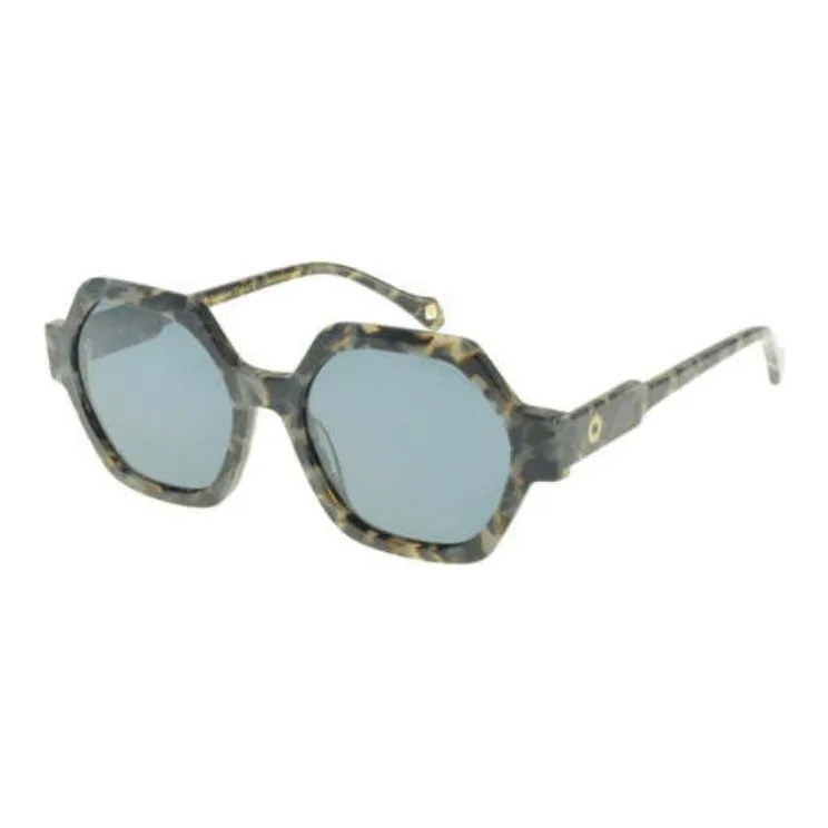 INES DE LA FRESSANGE Irregular Shape Sunglasses Unisex Green