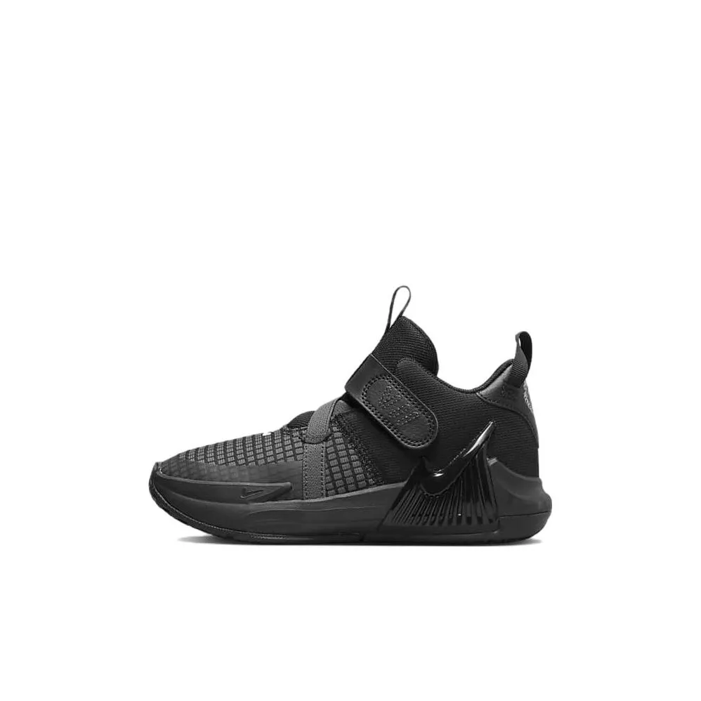nike Witness 7 LeBron Shock Absorbers Slip-resistant MID Баскетбольные кроссовки Черные для детей 3-7 лет